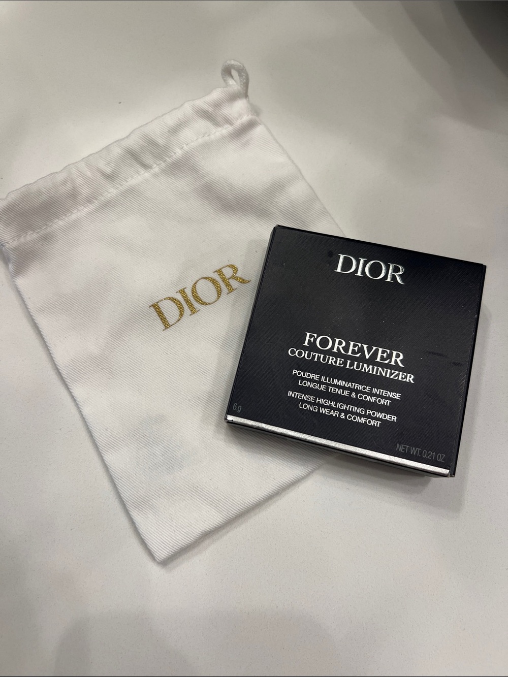Dior Forever Couture Luminizer in 01 Nude Glow w dust bag
